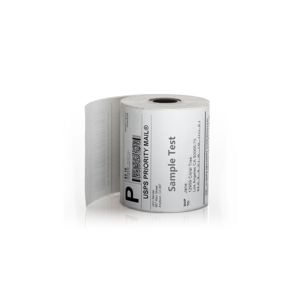 Factory Wholesale High Quality Custom size Plain Direct 4*6 Thermal Label Self-adhesive Packaging Sticker for printer labels