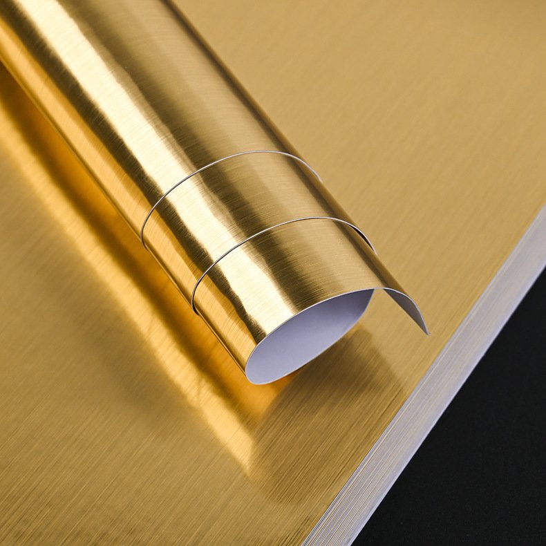 Printable Waterproof A4 Brushed Gold PET Sticker Paper For Inkjet Printer 8.5x11