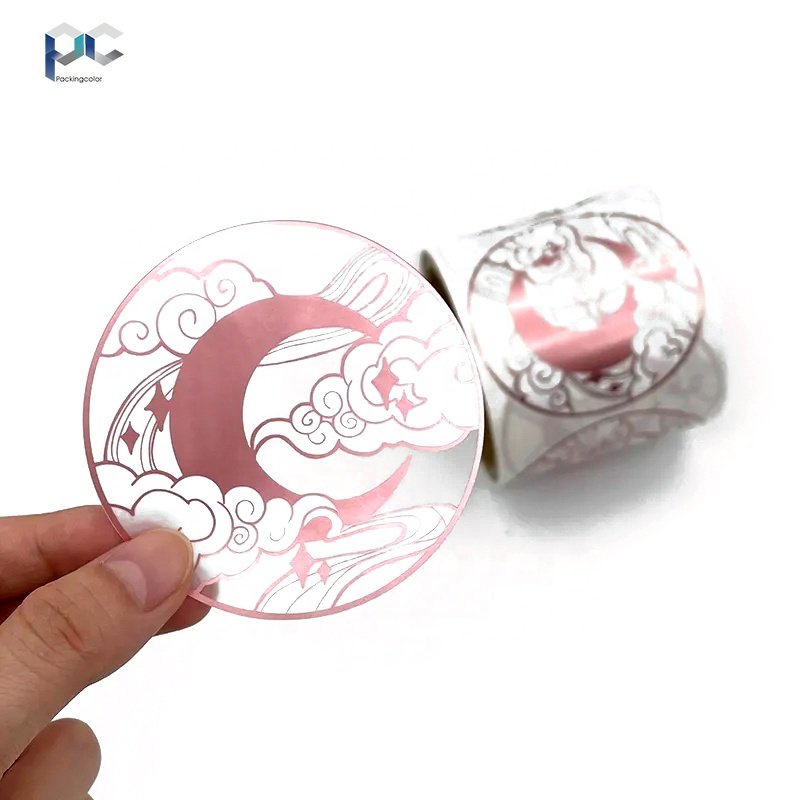 Factory direct sales free design high-end custom transparent labels custom stickers clear sticker labels roll