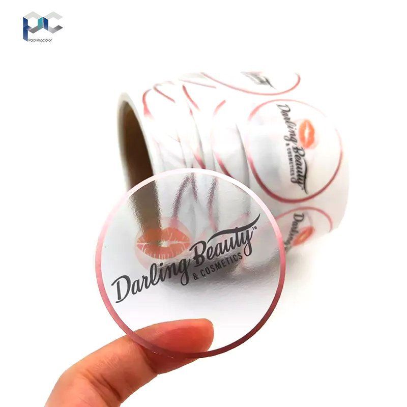 Factory direct sales free design high-end custom transparent labels custom stickers clear sticker labels roll