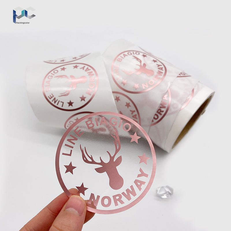 Factory direct sales free design high-end custom transparent labels custom stickers clear sticker labels roll