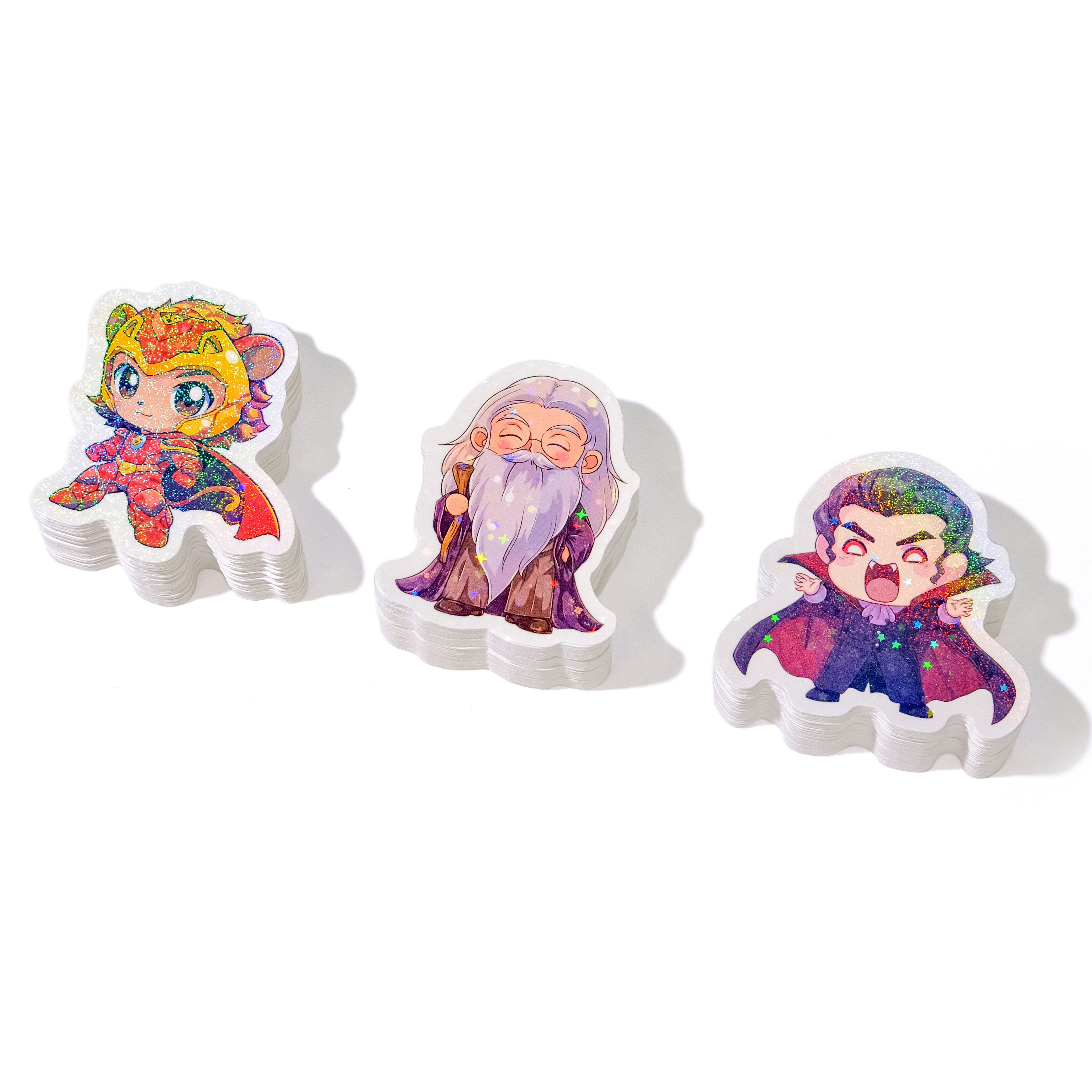 Custom Cartoon Vinyl Stickers Waterproof Matte Decorative Stickers Custom Die Cut Logo Printing Label Stickers