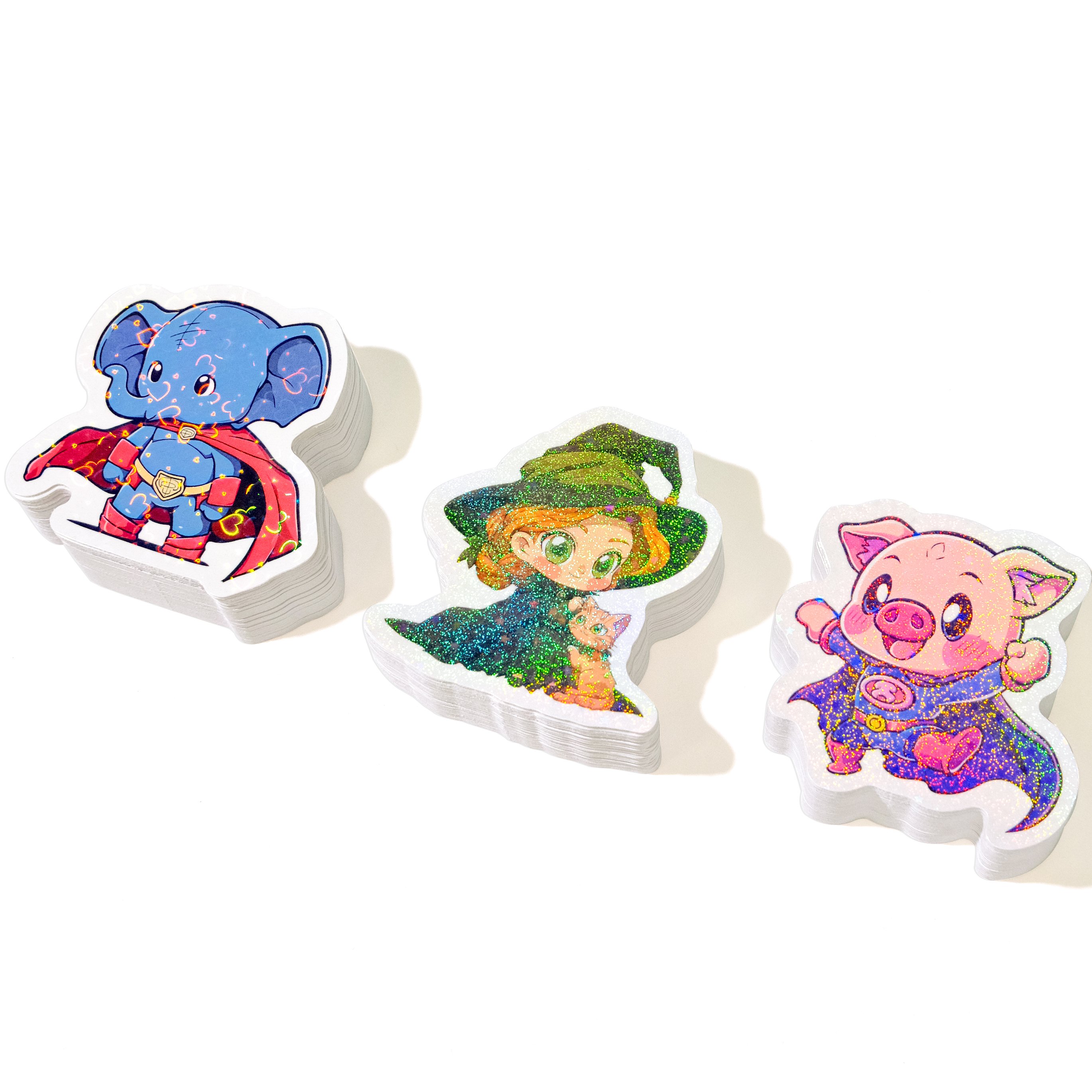 Custom Cartoon Vinyl Stickers Waterproof Matte Decorative Stickers Custom Die Cut Logo Printing Label Stickers