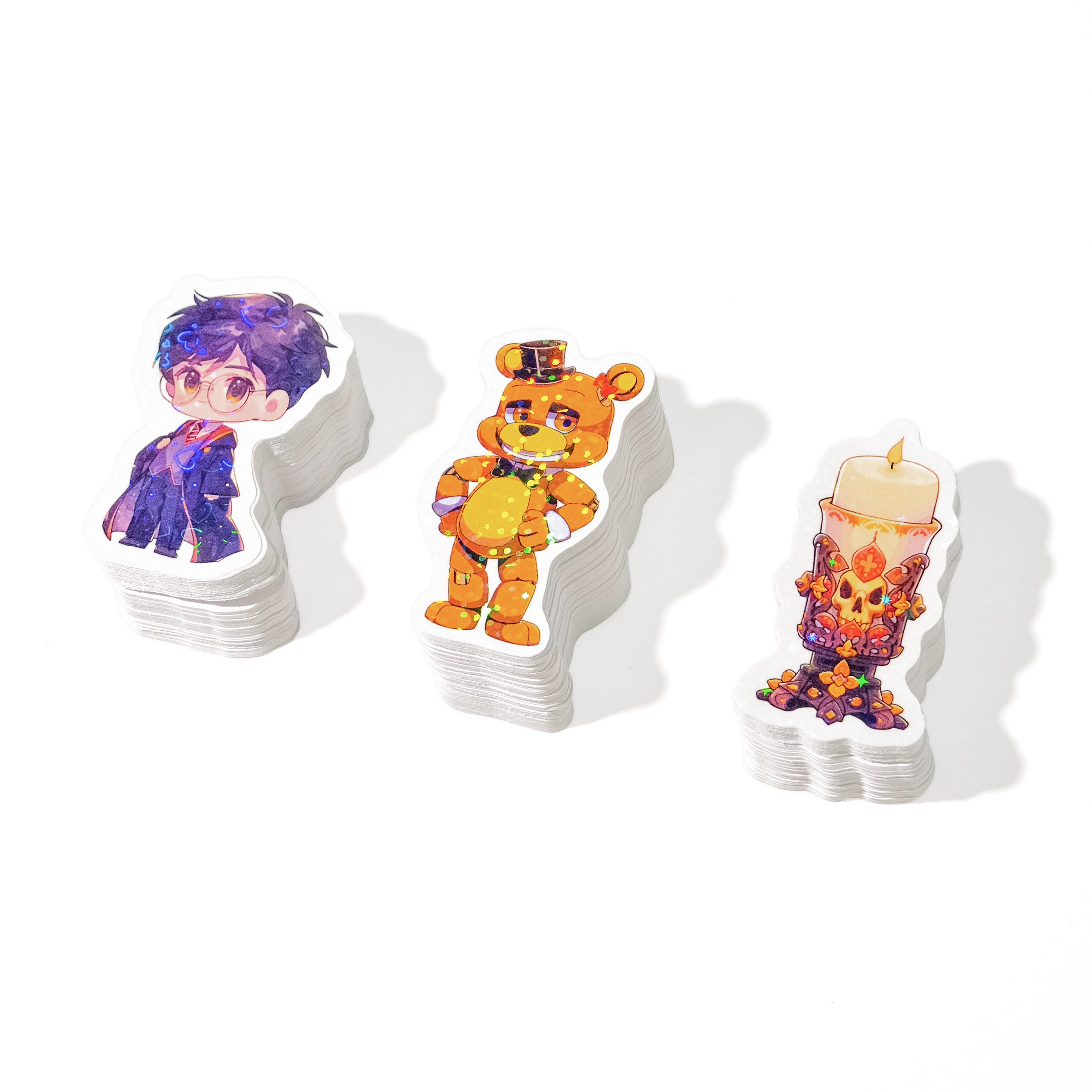 Custom Cartoon Vinyl Stickers Waterproof Matte Decorative Stickers Custom Die Cut Logo Printing Label Stickers