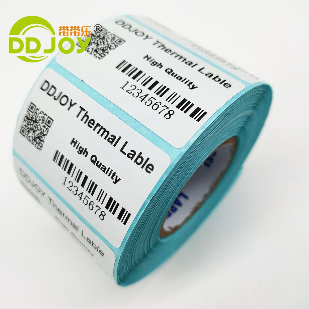 Thermal Printing Label Printable Label Different Size Custom Barcode Label Express Waybill White Digital Printing Custom Sticker