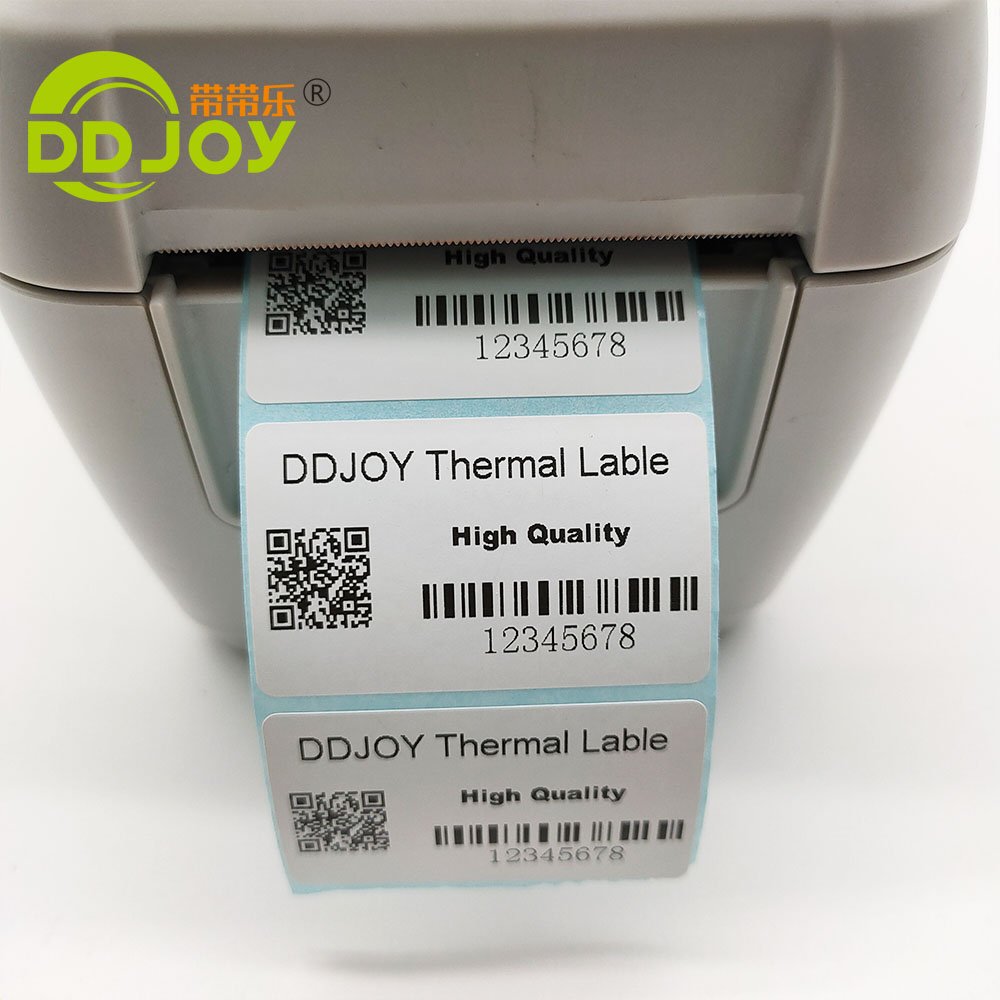 Thermal Printing Label Printable Label Different Size Custom Barcode Label Express Waybill White Digital Printing Custom Sticker