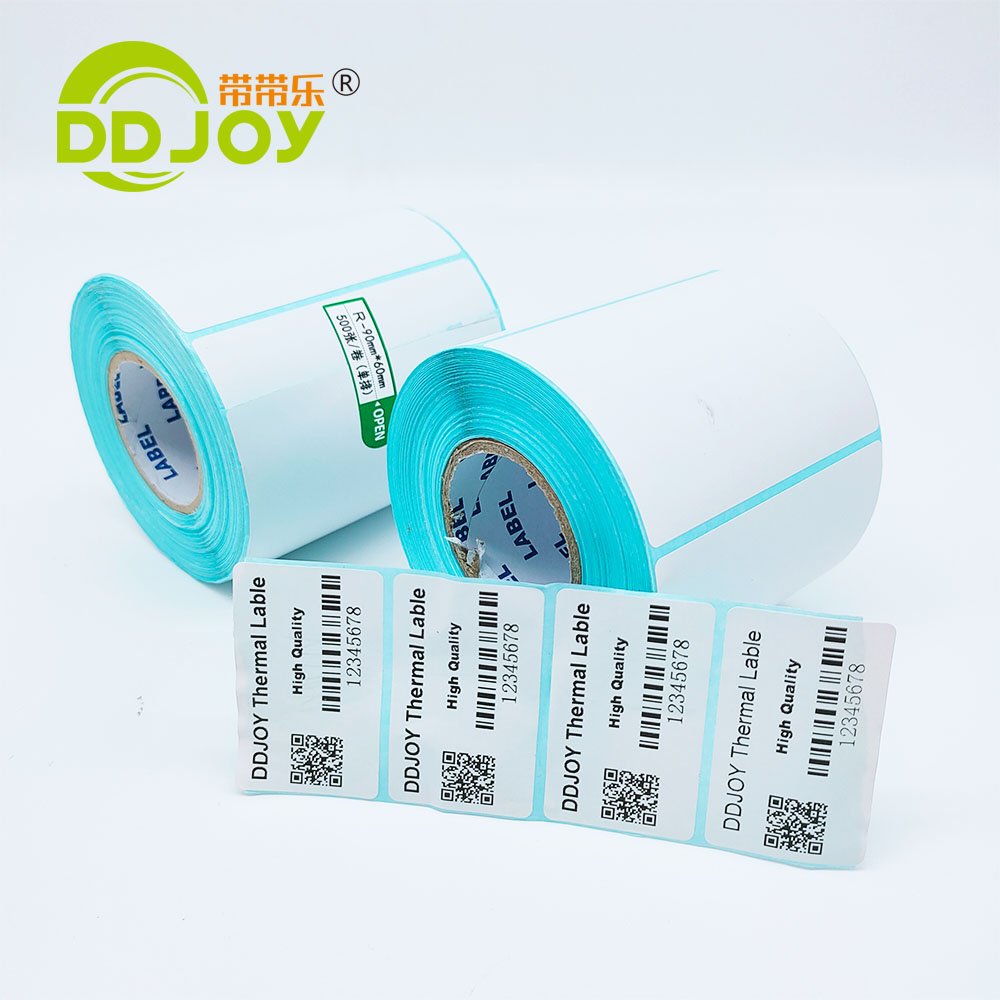 Thermal Printing Label Printable Label Different Size Custom Barcode Label Express Waybill White Digital Printing Custom Sticker