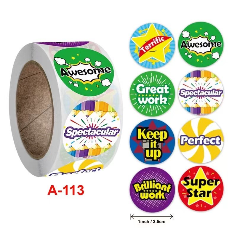 Self Adhesive Printable Paper Sticker Screen Printing Roll Label Round Stickers For Buyers Customized In Jumbo Rolls