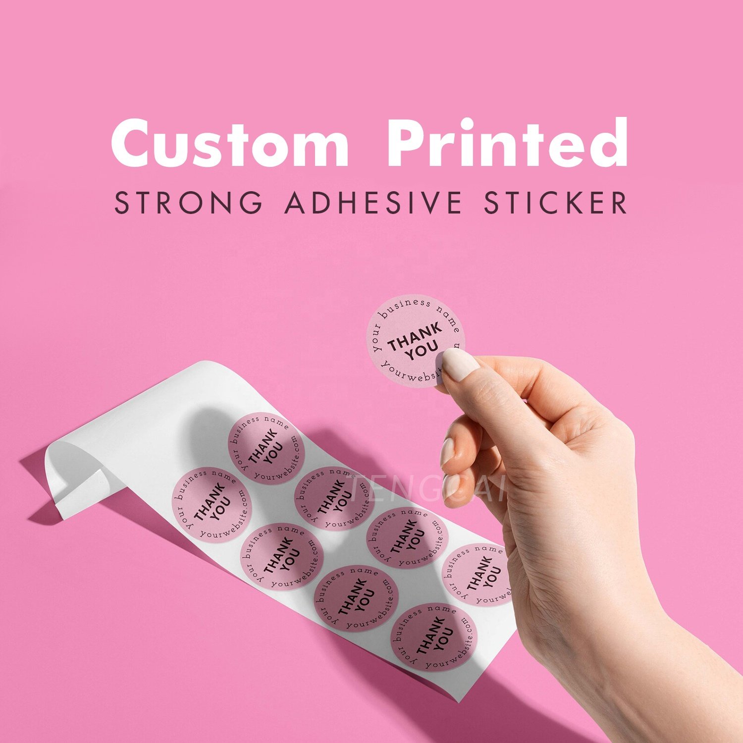 Custom Mailer Box With Paper Card, Tissue Paper and Sticker, Cosmetic Shipping Boxes Packaging Paper Logo Small Mailing Box