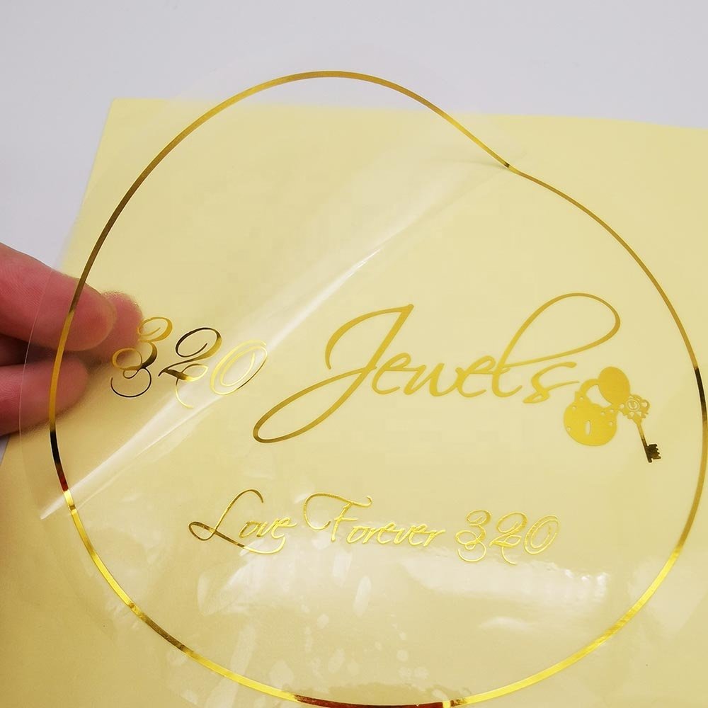 Customized Die Cut Clear Logo Stickers Waterproof Vinyl Packaging Label