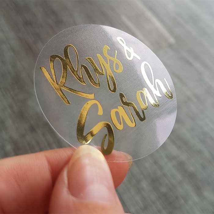 Customized Die Cut Clear Logo Stickers Waterproof Vinyl Packaging Label