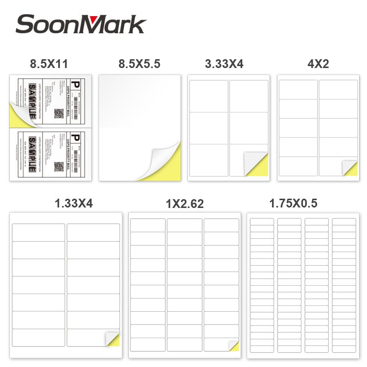 a4 address barcode sticker shipping label for labels laser and inkjet printer