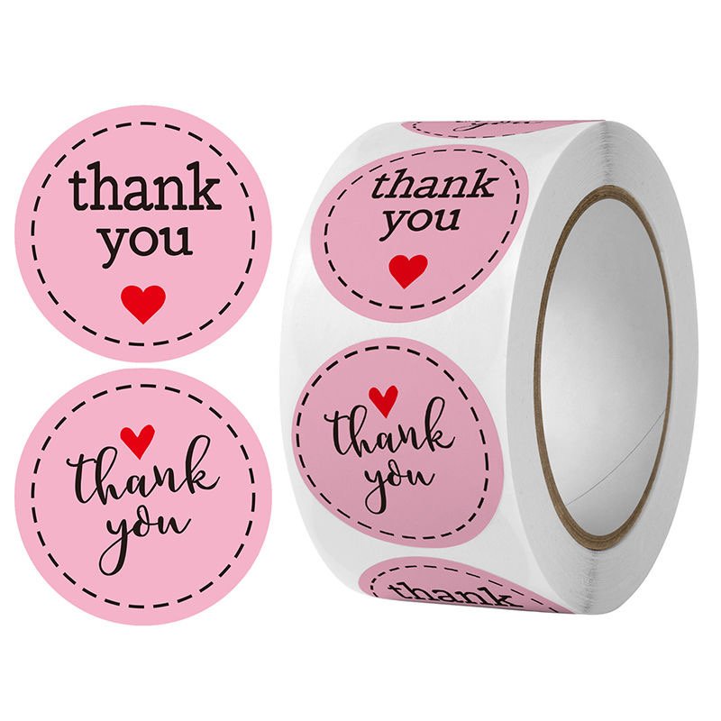 Logo Custom Made Thank You Business Label Card Thank You Notes Colourful Cards Thank You Stickers for Small Business