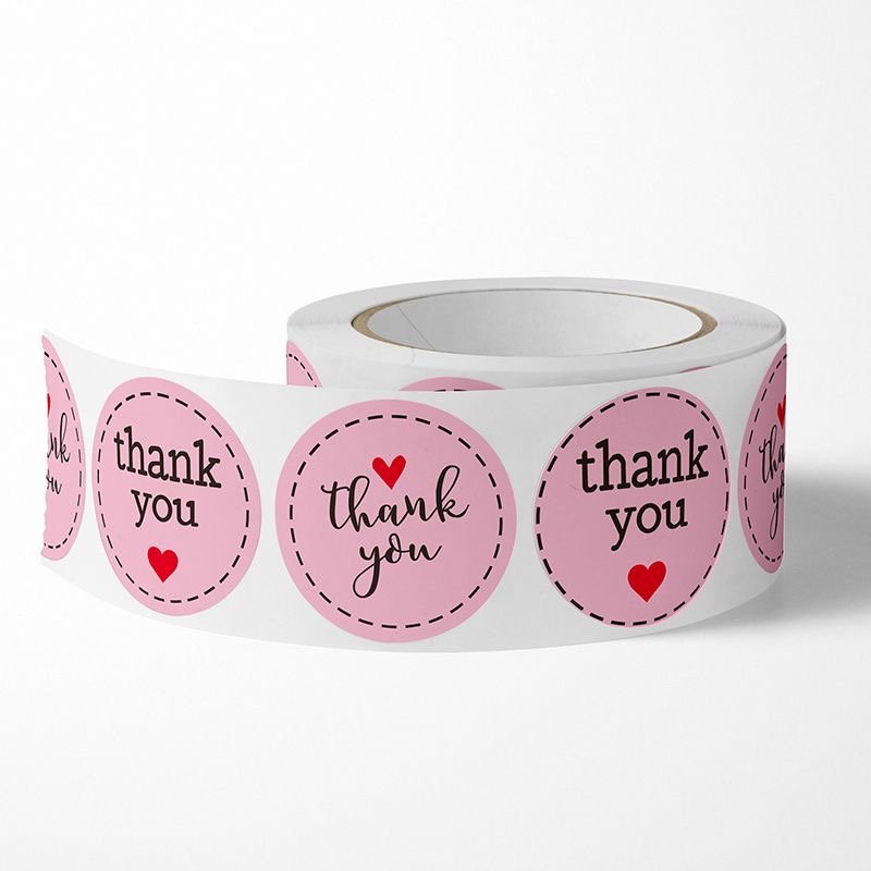 Logo Custom Made Thank You Business Label Card Thank You Notes Colourful Cards Thank You Stickers for Small Business