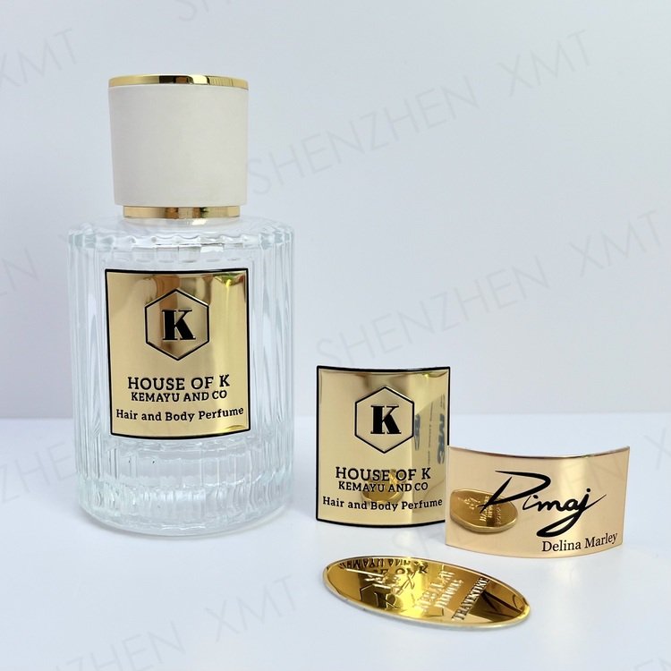 Paramount Gold Or Sliver Rose Gold Waterproof Self-Adhesive Candle jar Brand LOGO Packaging Label Sticker custom