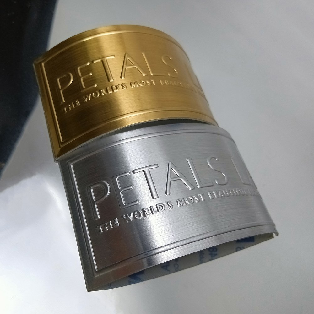 Paramount Gold Or Sliver Rose Gold Waterproof Self-Adhesive Candle jar Brand LOGO Packaging Label Sticker custom