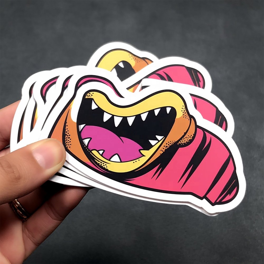 High Quality Crystal Code Labels Personalised Logo Vinyl Kiss-Cut Stickers Custom Service Uv Proof Die Cut Sticker Printing