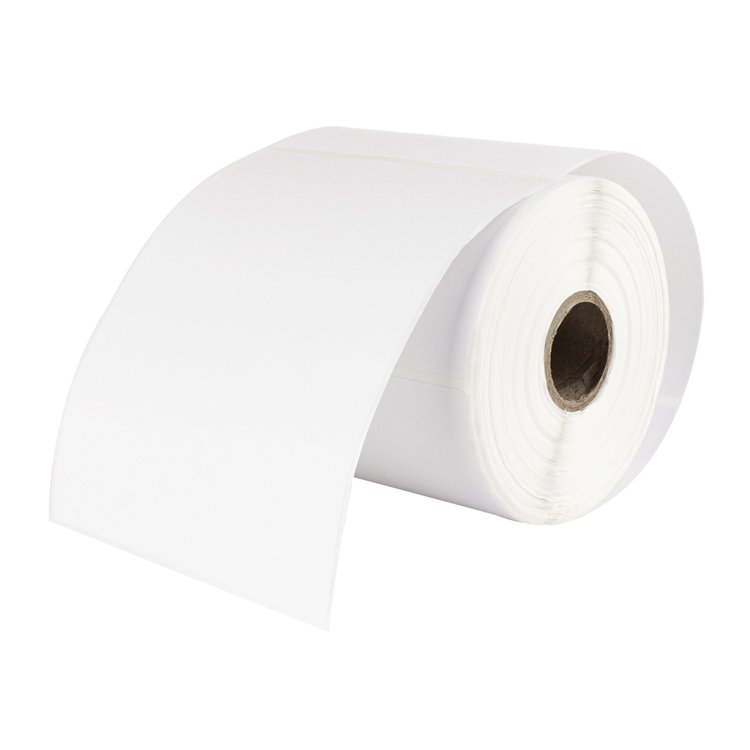 75mm width 30m continuous label paper adhesive sticker roll