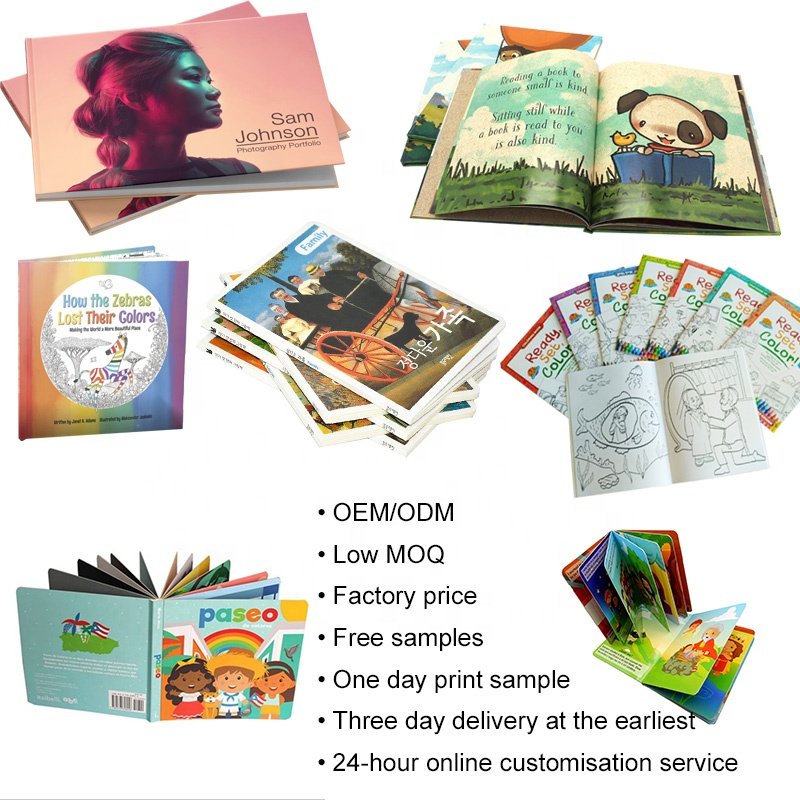 custom Kids/Children mandala with Matte stickers coloring printing full color book