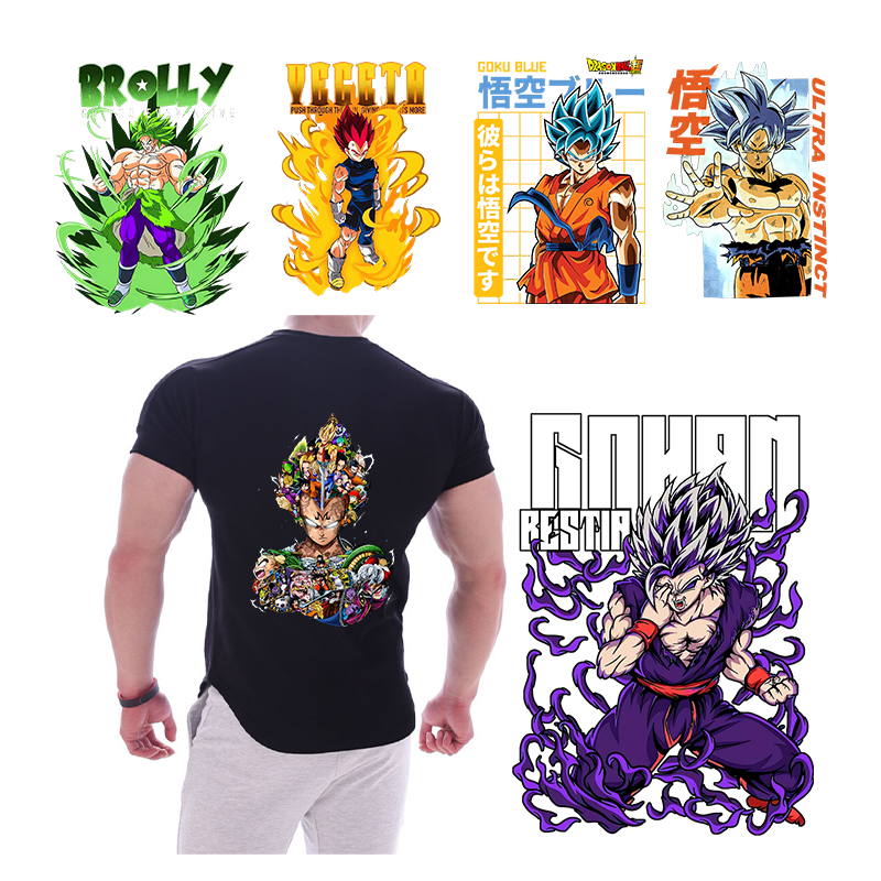Custom DTF design digital printing hot press transfer sticker Hot transfer vinyl figure T-shirt