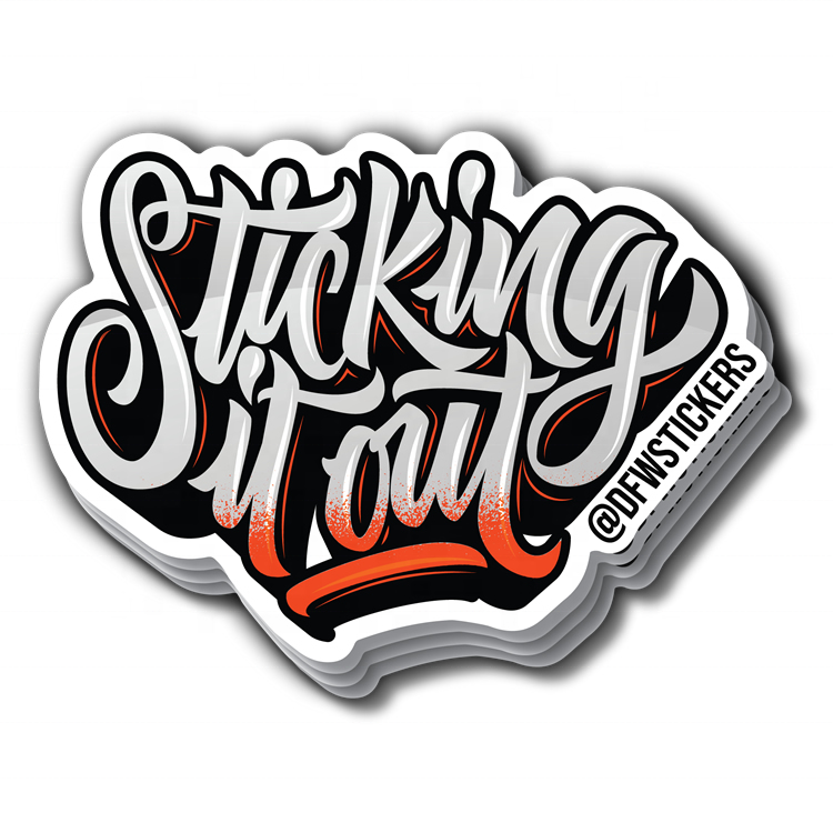 Custom shape die cut vinyl stickers