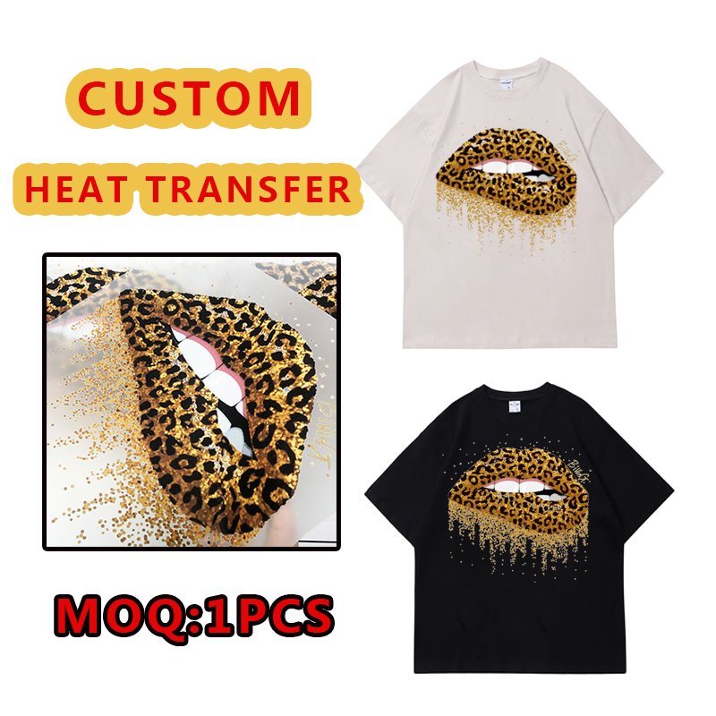 Designer designs wholesale ready to press heat transfers prints stickers logo film clothes luxury oversized dtf transfers custom