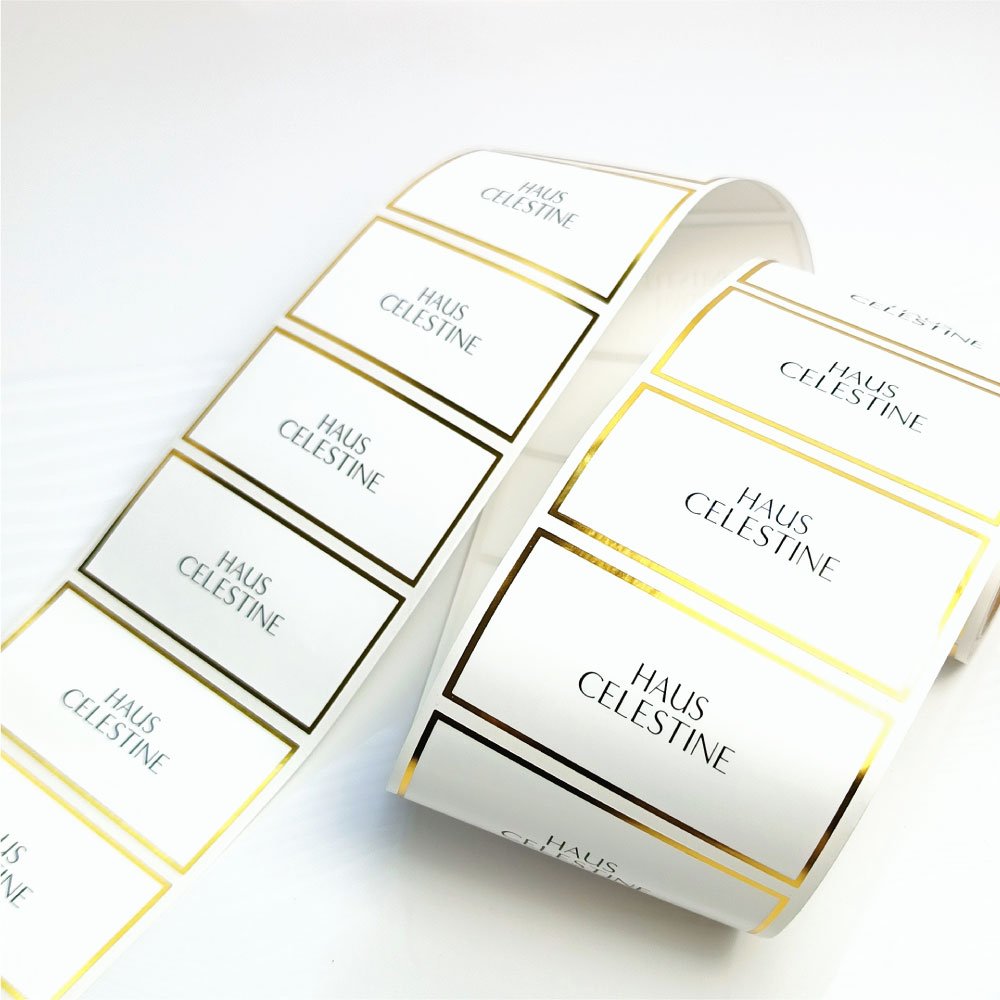 Custom waterproof vinyl cosmetic stickers printing personalize logo adhesive PVC sticker