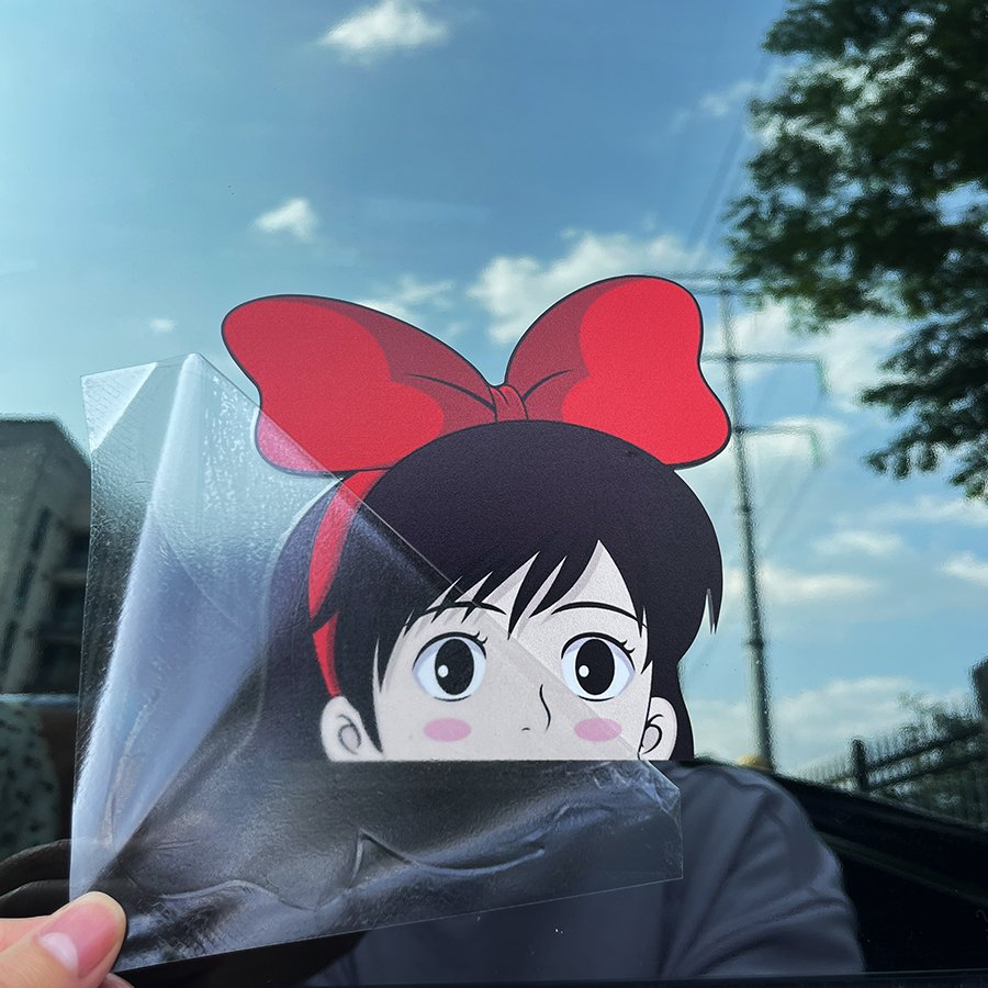 Weather Proof Inkjet Printing Window Transfer Car Stickers Vinyl Peeking Decal Peeking Anime Car Sticker Peeker stickers
