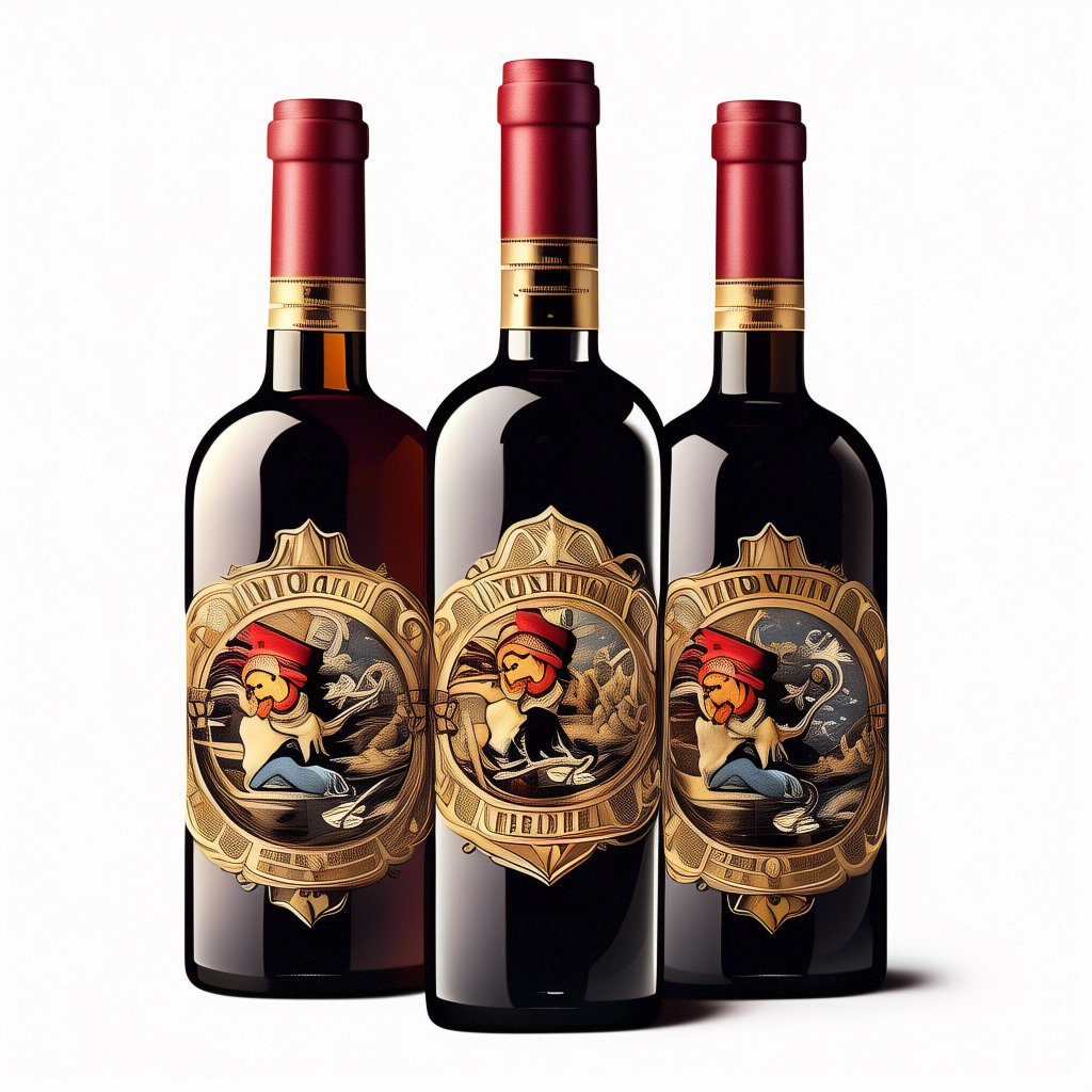Custom Top Grade Red Wine Labels Self Adhesive Bottle Label Stickers With Gold Foil Stamping