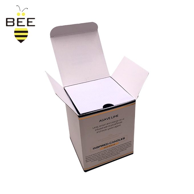 Customizable White Cosmetics Glass Jar Wax Lid For Wholesale Packaging Boxeses Candles Soy Candle In Tin With Gift box