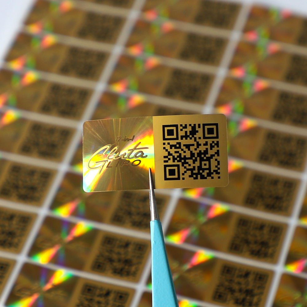 Custom Anti-counterfeit Logo Holographic Printed Warranty 3d Security Label Laser Void Hologram Sticker