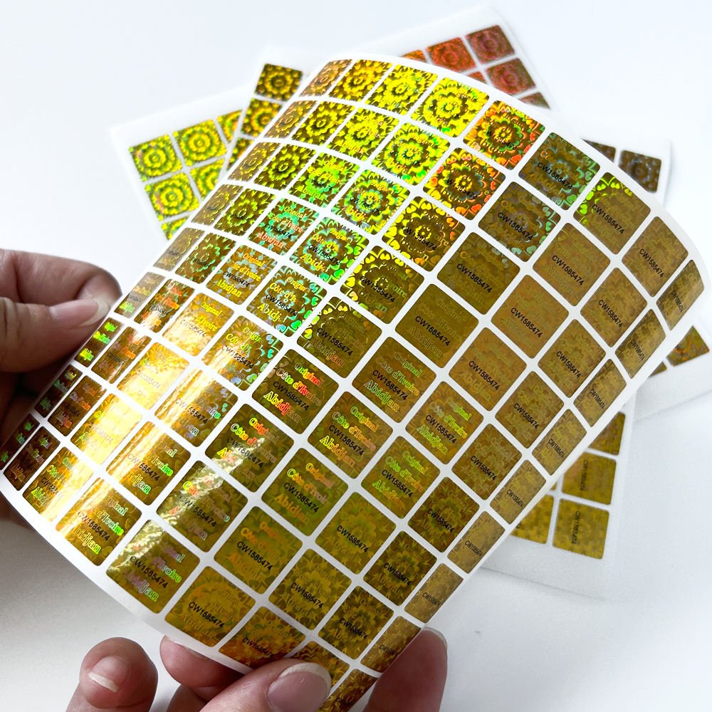Custom Anti-counterfeit Logo Holographic Printed Warranty 3d Security Label Laser Void Hologram Sticker