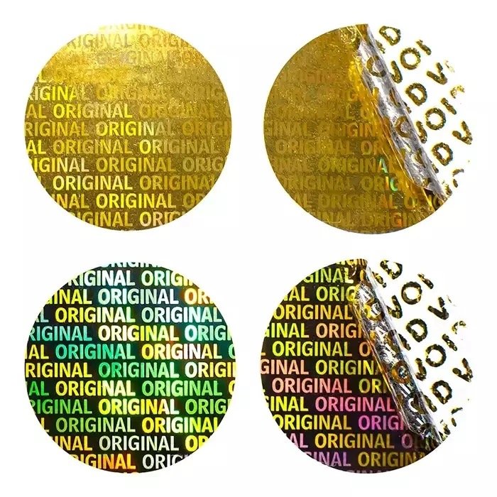 Custom Anti-counterfeit Logo Holographic Printed Warranty 3d Security Label Laser Void Hologram Sticker