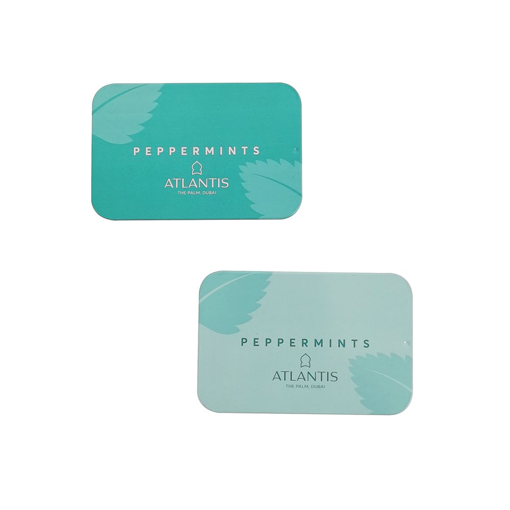 Hot Sale Custom Printing Mini Rectangular Metal Sliding tin Box for Mint Candy Packaging