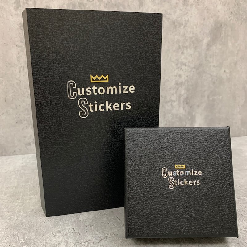 CS Custom Metal Transfer Sticker Waterproof Logo Transfer Sticker For Boxes Custom Transferable Stickers