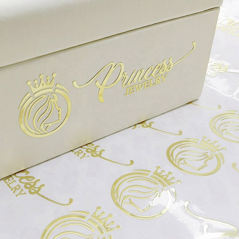 CS Custom Metal Transfer Sticker Waterproof Logo Transfer Sticker For Boxes Custom Transferable Stickers