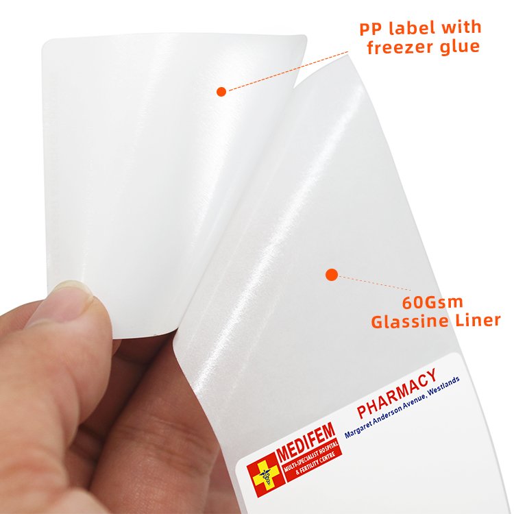 Medicine Paper Box Label Stickers Rolls Waterproof Custom Adhesive Paper Thermal Label
