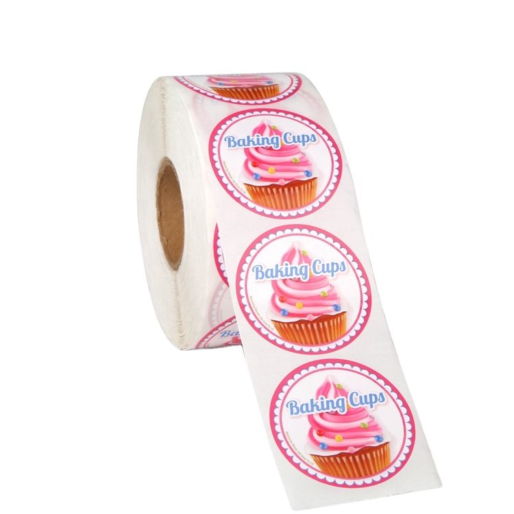 Manufacture Waterproof Custom Frozen Food Sticker Labels Sweet Freezing Ice Cream Adhesive Labels Sticker Printing