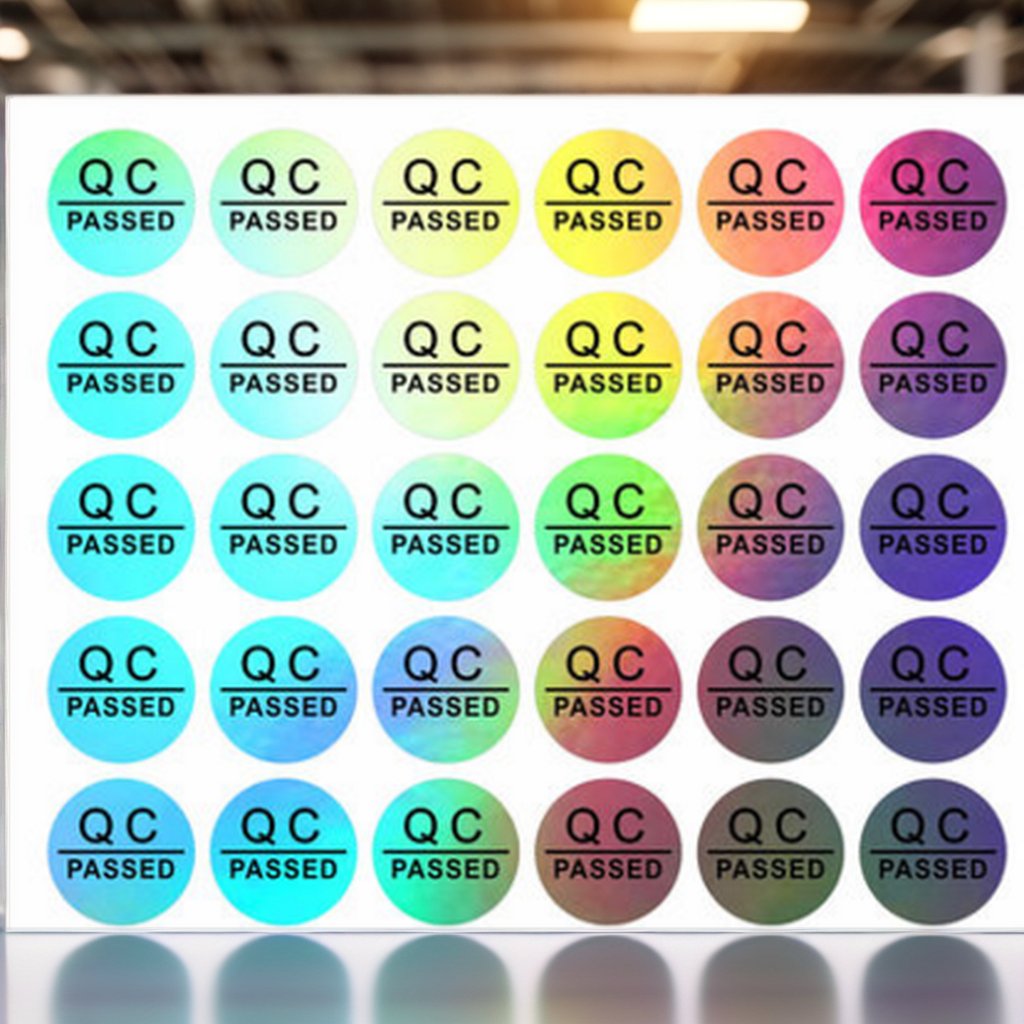 Custom Waterproof round Vinyl Adhesive Sticker Roll of Circle Stickers with Product Logo Label Printing