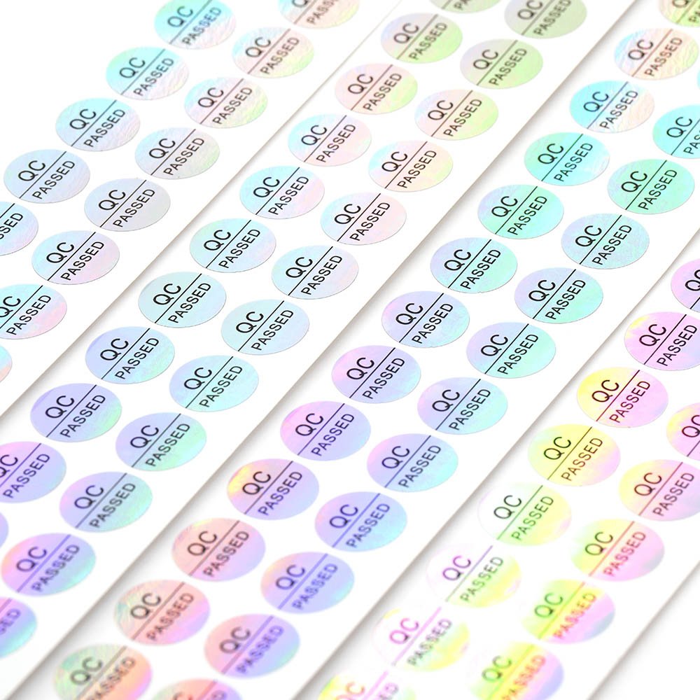 Custom Waterproof round Vinyl Adhesive Sticker Roll of Circle Stickers with Product Logo Label Printing