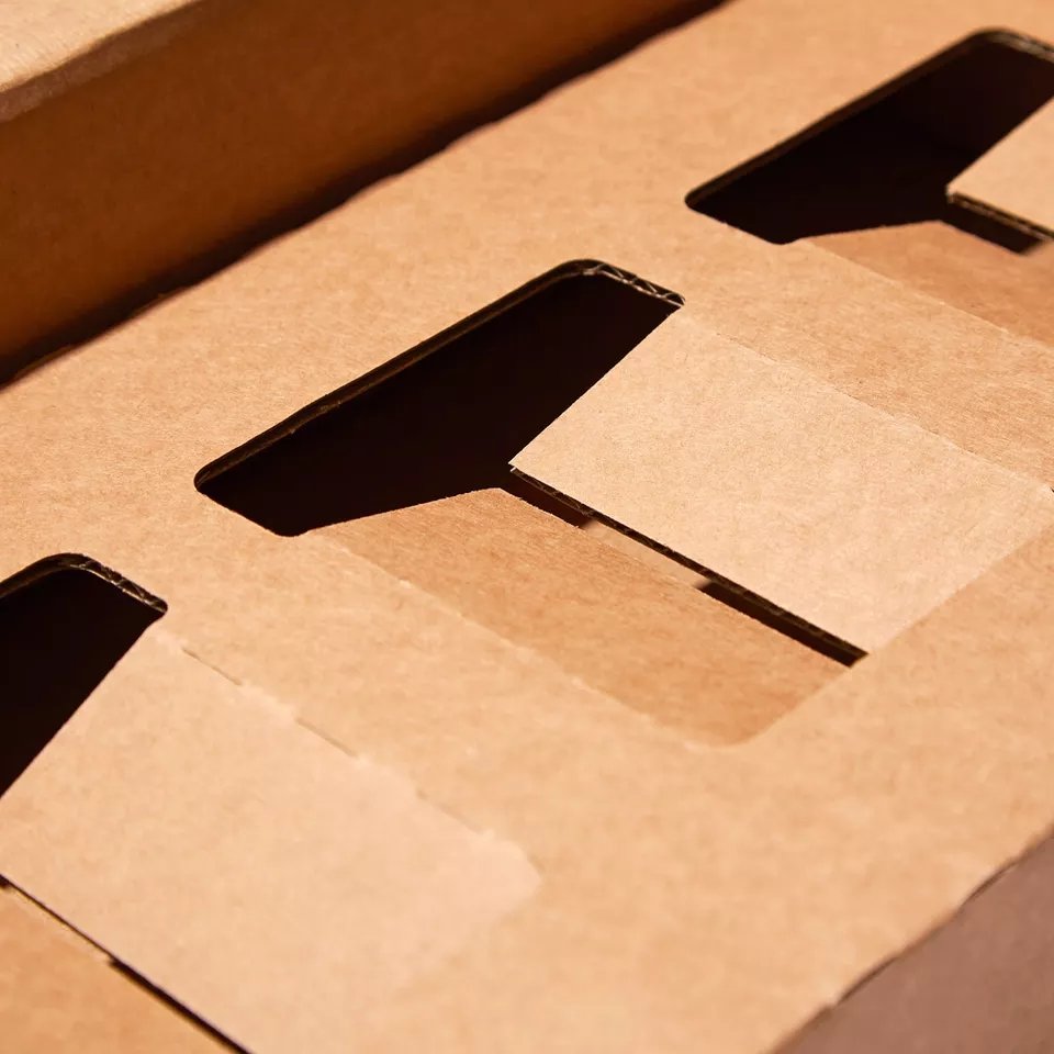 Custom Color Printed Logo Corrugated Cardboard Coffee Cup Packaging Mailer Shipping Paper Box