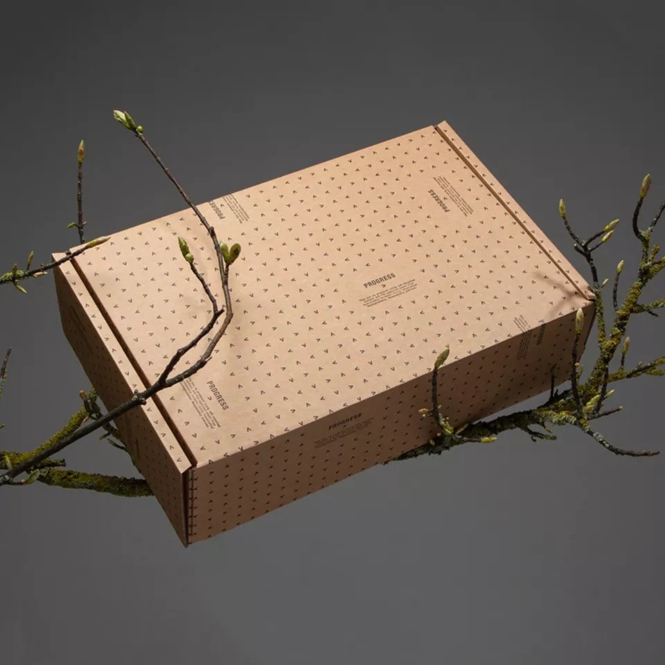 Custom Color Printed Logo Corrugated Cardboard Coffee Cup Packaging Mailer Shipping Paper Box