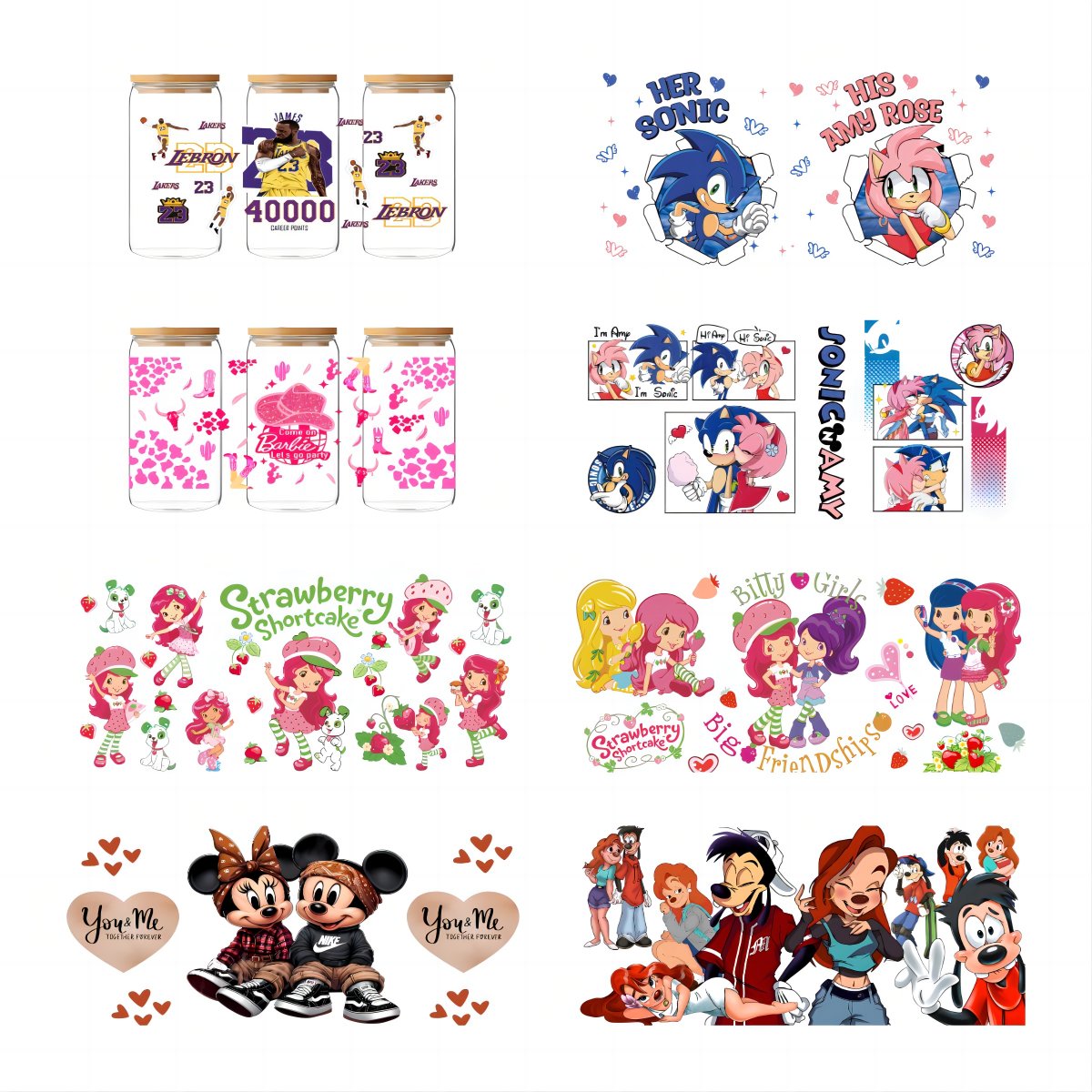 Factory Wholesale Senior desert oasis 3D Decals Stickers Mexican Graduation 16OZ UV DTF Cup Wrap Transfer Stickers