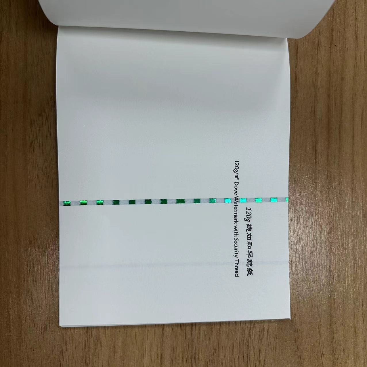 Qiang Qiang paper indian Custom high quality banknote cotton paper security paper with uv invisible fiber