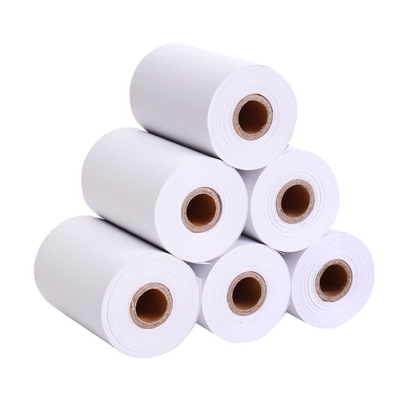 Self Adhesive Direct Thermal Sticker Paper Blank Shipping Custom Logo Stickers Packaging Labels