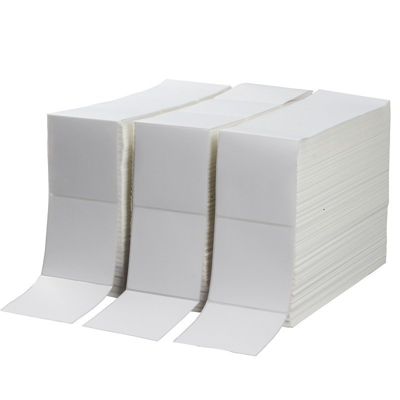 Self Adhesive Direct Thermal Sticker Paper Blank Shipping Custom Logo Stickers Packaging Labels