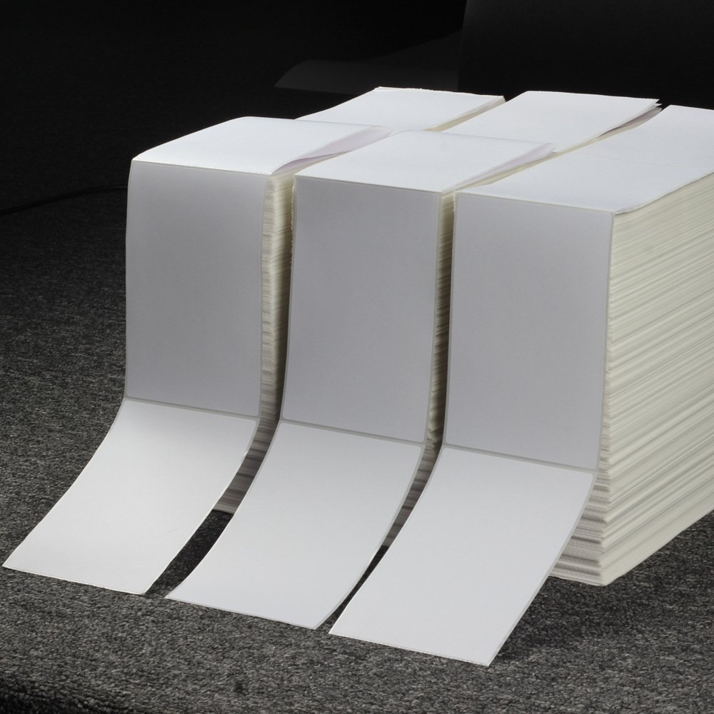 Self Adhesive Direct Thermal Sticker Paper Blank Shipping Custom Logo Stickers Packaging Labels