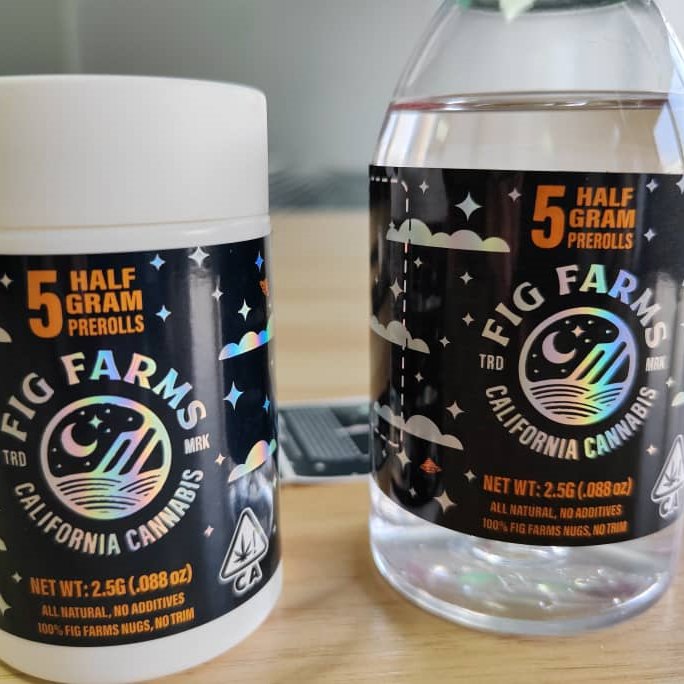 Customize Viny Label Stickers Double Sides Full Color Printing Holographic Foil Stamping Finished For Bottles And Lid Label