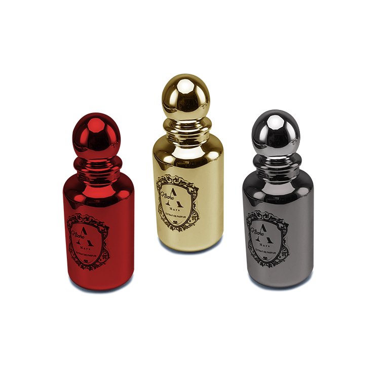 custom self adhesive aluminum metal stickers individual large raised metal logo perfume stickers