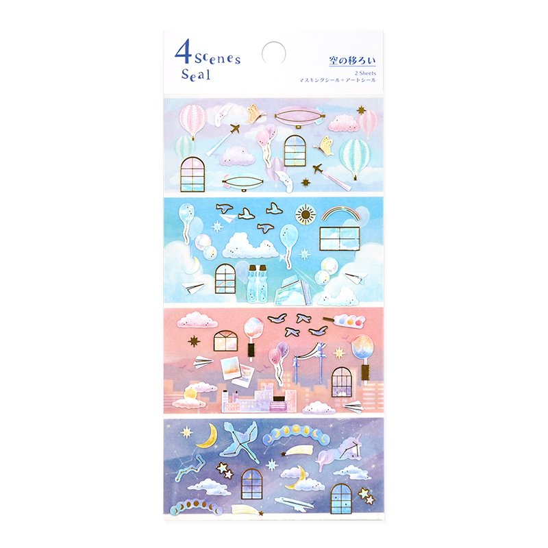 SHANLE Wholesale Double-Layer Gold Stamping Scrapbook Sticker Paper Pvc Elegant Clear Flat Decoration Gift Planner Sticker